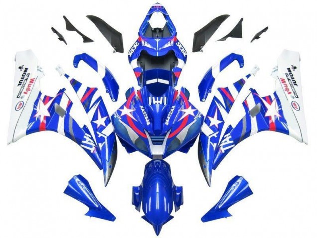 Blau Star Fiat 06-07 Yamaha YZF R6 Motorrad Verkleidung Blau Star Fiat 06-07 Yamaha YZF R6 Motorrad Verkleidung