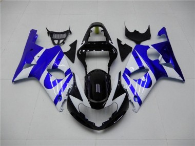 Blau Weiß 00-02 Suzuki GSXR 1000 Motorrad Verkleidung