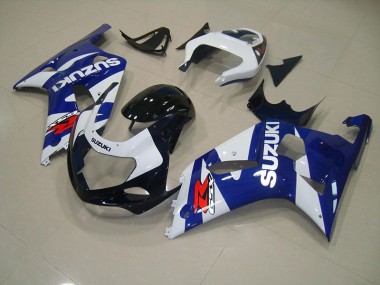 Blau Weiß 01-03 Suzuki GSXR 750 Motorrad Verkleidung