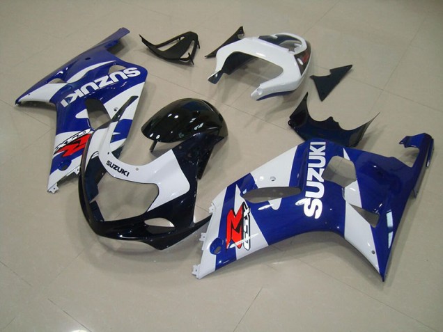 Blau Weiß 01-03 Suzuki GSXR 750 Motorrad Verkleidung Blau Weiß 01-03 Suzuki GSXR 750 Motorrad Verkleidung