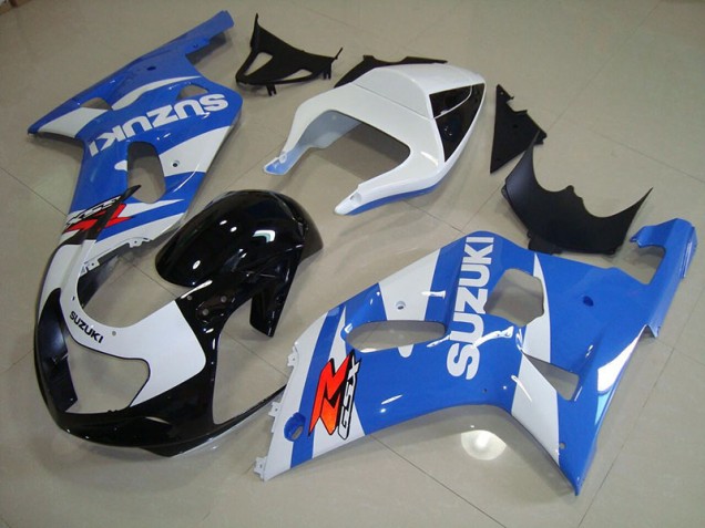 Blau Weiß 01-03 Suzuki GSXR 750 Motorrad Vollverkleidung Blau Weiß 01-03 Suzuki GSXR 750 Motorrad Vollverkleidung