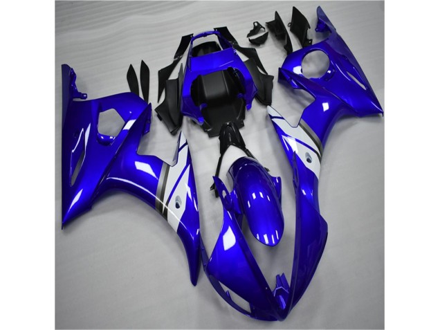 Blau Weiß 03-05 Yamaha YZF R6 Motorrad Verkleidungen Blau Weiß 03-05 Yamaha YZF R6 Motorrad Verkleidungen