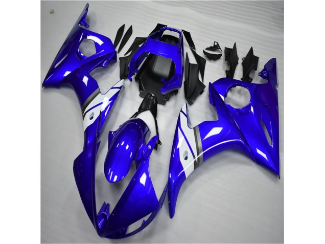 Blau Weiß 03-05 Yamaha YZF R6 Motorrad Verkleidungen Blau Weiß 03-05 Yamaha YZF R6 Motorrad Verkleidungen