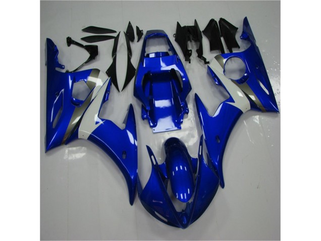 Blau Weiß 03-05 Yamaha YZF R6 Motorrad Vollverkleidung Blau Weiß 03-05 Yamaha YZF R6 Motorrad Vollverkleidung