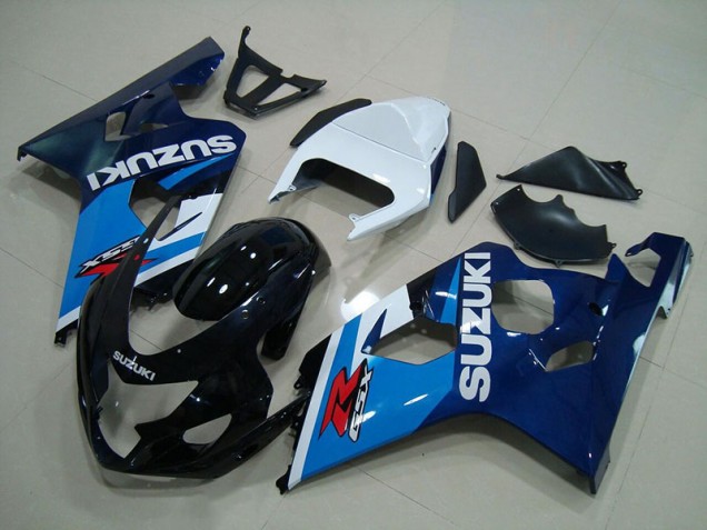 Blau Weiß 04-05 Suzuki GSXR 750 Motorrad Verkleidung Blau Weiß 04-05 Suzuki GSXR 750 Motorrad Verkleidung