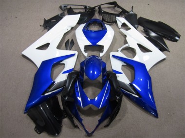 Blau Weiß 05-06 Suzuki GSXR 1000 Motorrad Vollverkleidung