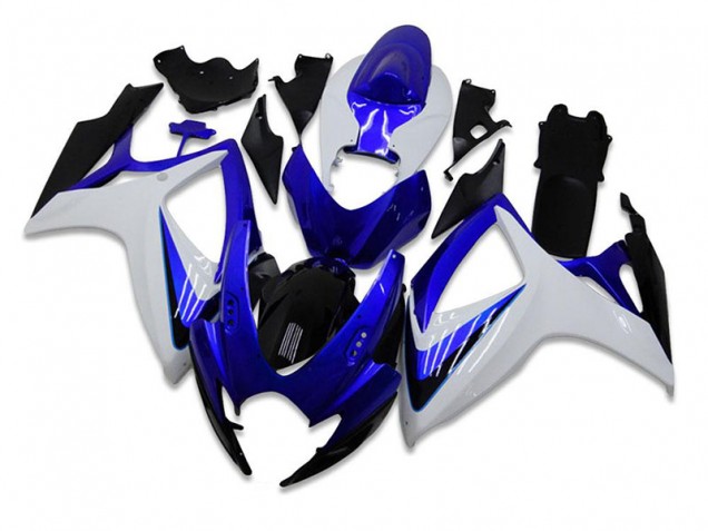 Blau Weiß 06-07 Suzuki GSXR 600/750 Motorrad Verkleidung Komplett Sets Blau Weiß 06-07 Suzuki GSXR 600/750 Motorrad Verkleidung Komplett Sets