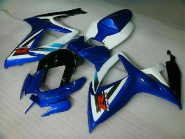 Blau Weiß 06-07 Suzuki GSXR 600/750 Motorrad Vollverkleidung