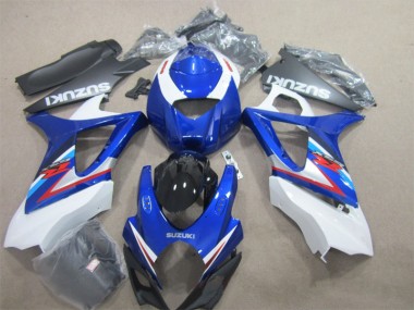 Blau Weiß 07-08 Suzuki GSXR 1000 Motorrad Verkleidung