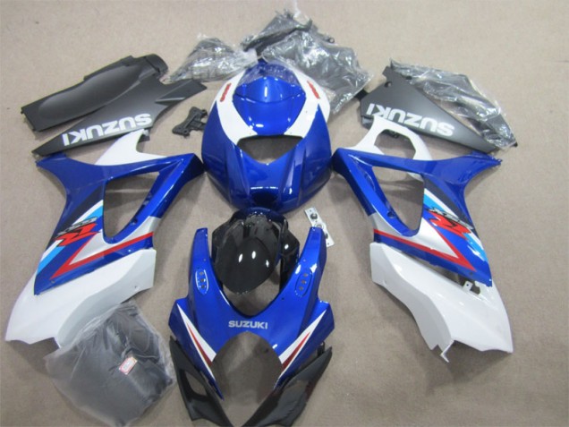 Blau Weiß 07-08 Suzuki GSXR 1000 Motorrad Verkleidung Blau Weiß 07-08 Suzuki GSXR 1000 Motorrad Verkleidung