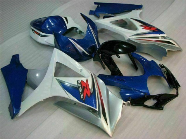 Blau Weiß 07-08 Suzuki GSXR 1000 Motorrad Vollverkleidung & Plastik