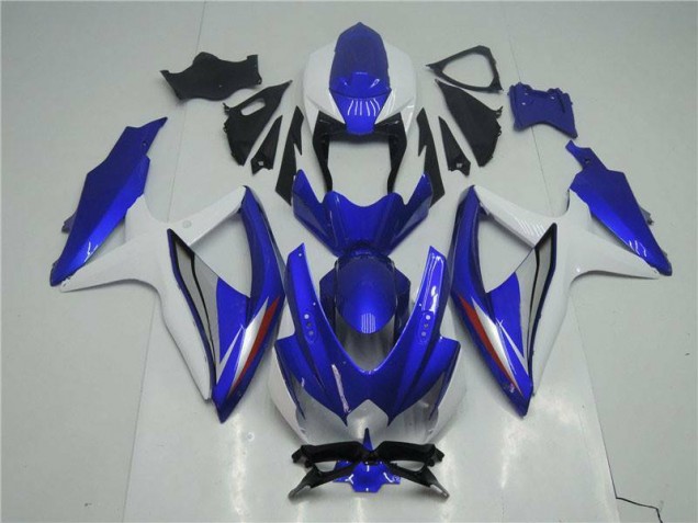 Blau Weiß 08-10 Suzuki GSXR 600/750 Motorrad Verkleidung Komplett Sets Blau Weiß 08-10 Suzuki GSXR 600/750 Motorrad Verkleidung Komplett Sets