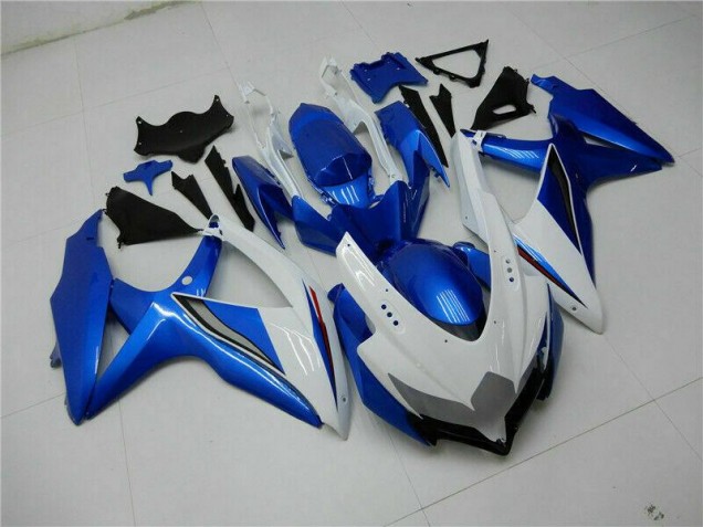 Blau Weiß 08-10 Suzuki GSXR 600/750 Motorrad Verkleidungen Blau Weiß 08-10 Suzuki GSXR 600/750 Motorrad Verkleidungen