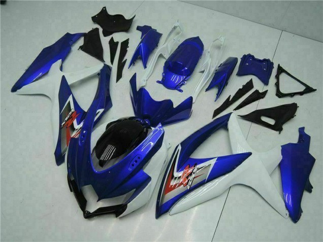 Blau Weiß 08-10 Suzuki GSXR 600/750 Motorrad Vollverkleidung Blau Weiß 08-10 Suzuki GSXR 600/750 Motorrad Vollverkleidung