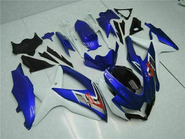 Blau Weiß 08-10 Suzuki GSXR 600/750 Motorrad Vollverkleidung Blau Weiß 08-10 Suzuki GSXR 600/750 Motorrad Vollverkleidung