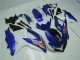 Blau Weiß 08-10 Suzuki GSXR 600/750 Motorrad Vollverkleidung Blau Weiß 08-10 Suzuki GSXR 600/750 Motorrad Vollverkleidung