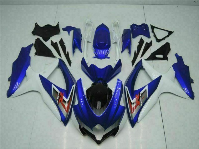 Blau Weiß 08-10 Suzuki GSXR 600/750 Motorrad Vollverkleidung Blau Weiß 08-10 Suzuki GSXR 600/750 Motorrad Vollverkleidung