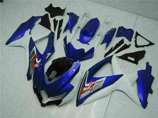 Blau Weiß 08-10 Suzuki GSXR 600/750 Motorrad Vollverkleidung & Plastik Blau Weiß 08-10 Suzuki GSXR 600/750 Motorrad Vollverkleidung & Plastik