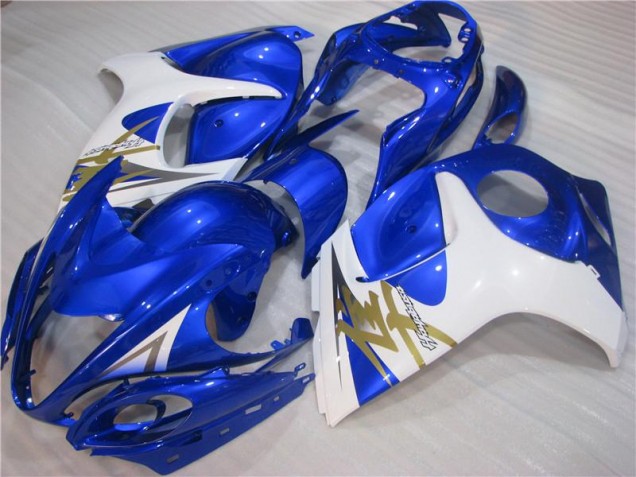 Blau Weiß 08-19 Suzuki GSXR 1300 Hayabusa Motorrad Vollverkleidung Blau Weiß 08-19 Suzuki GSXR 1300 Hayabusa Motorrad Vollverkleidung