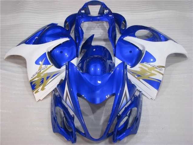 Blau Weiß 08-19 Suzuki GSXR 1300 Hayabusa Motorrad Vollverkleidung Blau Weiß 08-19 Suzuki GSXR 1300 Hayabusa Motorrad Vollverkleidung