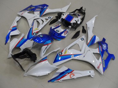 Blau Weiß 09-14 BMW S1000RR Motorrad Vollverkleidung