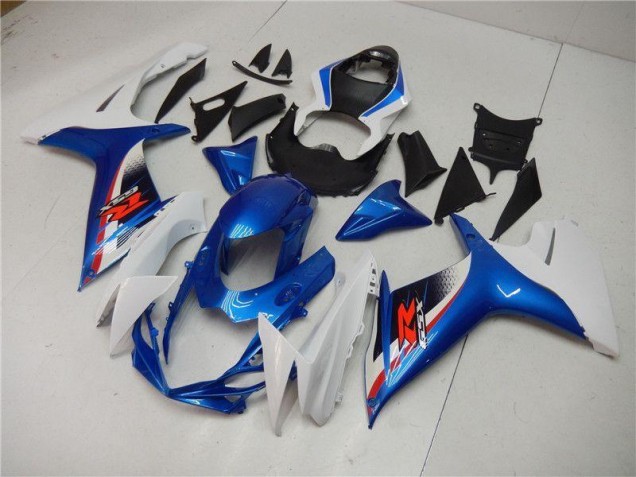 Blau Weiß 11-21 Suzuki GSXR 600/750 Motorrad Vollverkleidung Blau Weiß 11-21 Suzuki GSXR 600/750 Motorrad Vollverkleidung