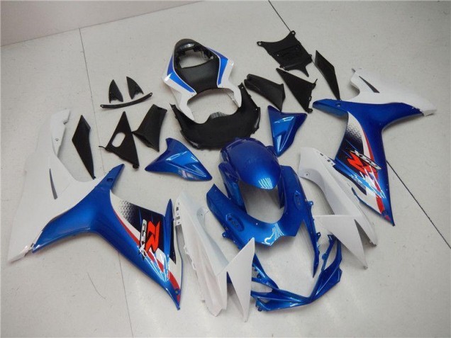 Blau Weiß 11-21 Suzuki GSXR 600/750 Motorrad Vollverkleidung Blau Weiß 11-21 Suzuki GSXR 600/750 Motorrad Vollverkleidung