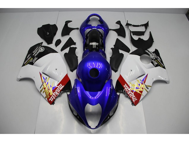 Blau Weiß 96-07 Suzuki GSXR 1300 Hayabusa Motorrad Verkleidungen Blau Weiß 96-07 Suzuki GSXR 1300 Hayabusa Motorrad Verkleidungen