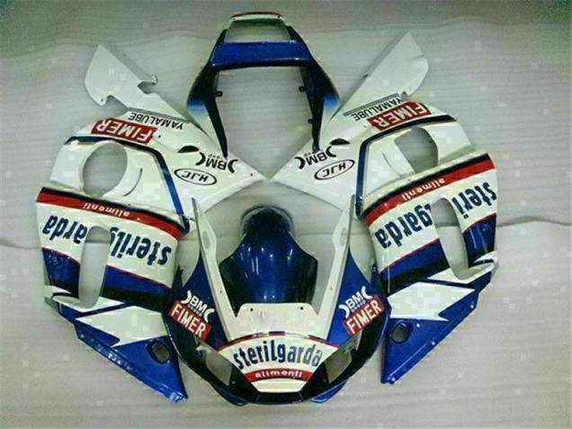 Blau Weiß 98-02 Yamaha YZF R6 Motorrad Vollverkleidung Blau Weiß 98-02 Yamaha YZF R6 Motorrad Vollverkleidung