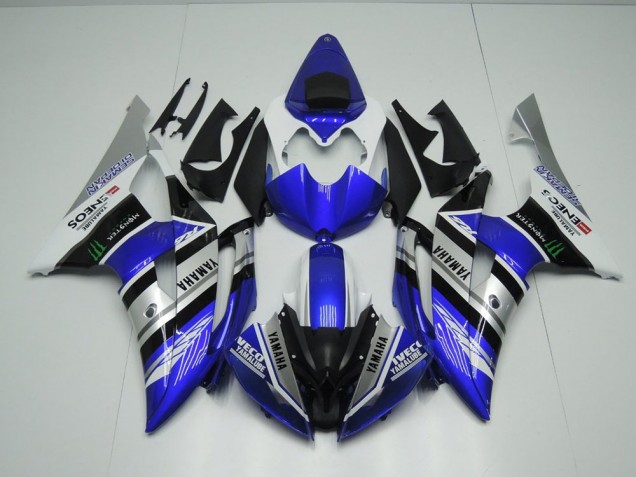 Blau Weiß ENEOS Monster 08-16 Yamaha YZF R6 Motorrad Verkleidung Blau Weiß ENEOS Monster 08-16 Yamaha YZF R6 Motorrad Verkleidung