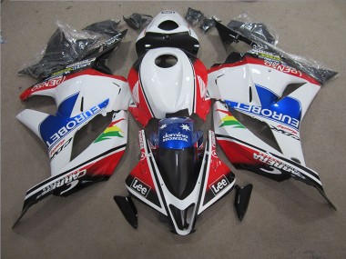 Blau Weiß EUROBET Lee 09-12 Honda CBR600RR Motorrad Verkleidung