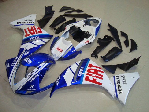 Blau Weiß Fiat 09-11 Yamaha YZF R1 Motorrad Verkleidung Blau Weiß Fiat 09-11 Yamaha YZF R1 Motorrad Verkleidung