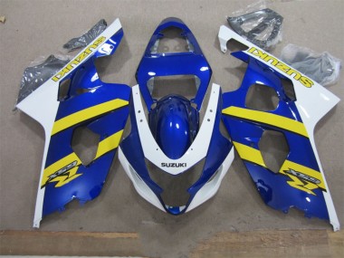Blau Weiß Gelb 04-05 Suzuki GSXR 600 Motorrad Verkleidung