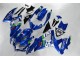 Blau Weiß Grün 08-10 Suzuki GSXR 600/750 Motorrad Verkleidung
