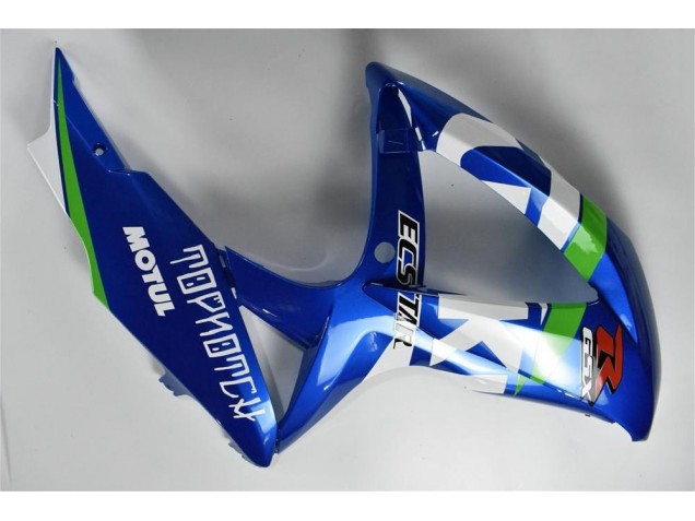 Blau Weiß Grün 08-10 Suzuki GSXR 600/750 Motorrad Verkleidung