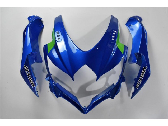 Blau Weiß Grün 08-10 Suzuki GSXR 600/750 Motorrad Verkleidung