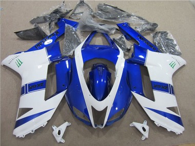 Blau Weiß Monster 07-08 Kawasaki ZX6R Motorrad Verkleidung
