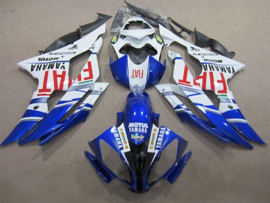 Blau Weiß Motul Rot Fiat 08-16 Yamaha YZF R6 Motorrad Verkleidung