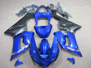 Blau Weiß Ninja 636 05-06 Kawasaki ZX6R Motorrad Verkleidung