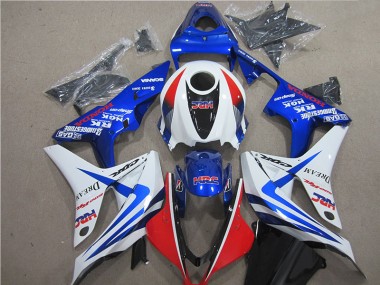 Blau Weiß Rot HRC 07-08 Honda CBR600RR Motorrad Verkleidung