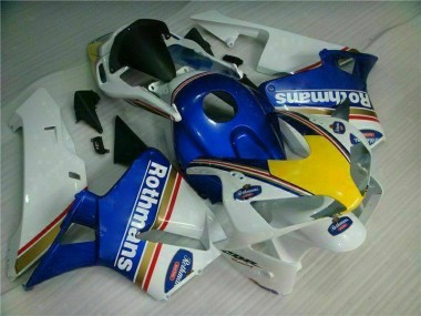 Blau Weiß Rothmans 03-04 Honda CBR600RR Motorrad Verkleidung
