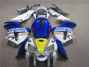 Blau Weiß Rothmans 05-06 Honda CBR600RR Motorrad Verkleidung