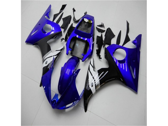 Blau Weiß Schwarz 03-05 Yamaha YZF R6 Motorrad Verkleidung Blau Weiß Schwarz 03-05 Yamaha YZF R6 Motorrad Verkleidung