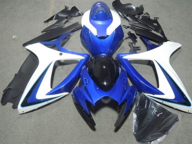 Blau Weiß Schwarz 06-07 Suzuki GSXR 600 Motorrad Verkleidung