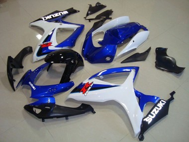 Blau Weiß Schwarz 06-07 Suzuki GSXR 750 Motorrad Verkleidung