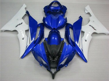 Blau Weiß Schwarz 08-16 Yamaha YZF R6 Motorrad Verkleidung