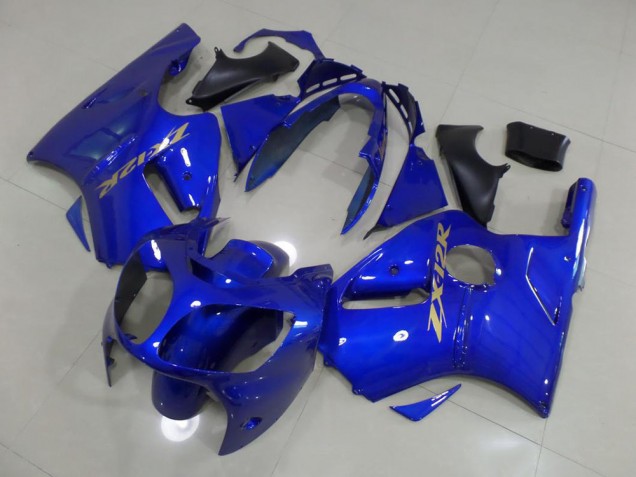 Blau mit goldenem Aufkleber 00-01 Kawasaki ZX12R Motorrad Verkleidung Blau mit goldenem Aufkleber 00-01 Kawasaki ZX12R Motorrad Verkleidung