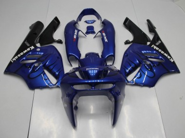 Blau schwarze Flamme 94-97 Kawasaki ZX9R Motorrad Verkleidung
