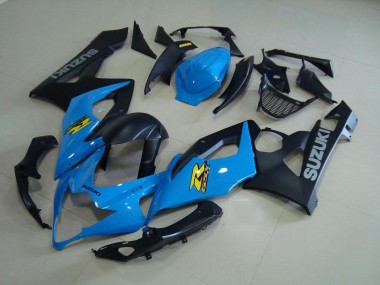 Blau und Matt Schwarz 05-06 Suzuki GSXR 1000 Motorrad Verkleidung