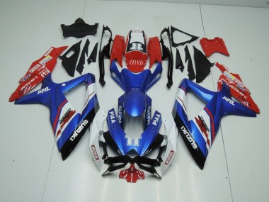 Blau und Rot 09-16 Suzuki GSXR 1000 Motorrad Verkleidung